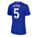 Maillot de foot Everton Michael Keane #5 Domicile vêtements Femmes 2024-25 Manches Courtes